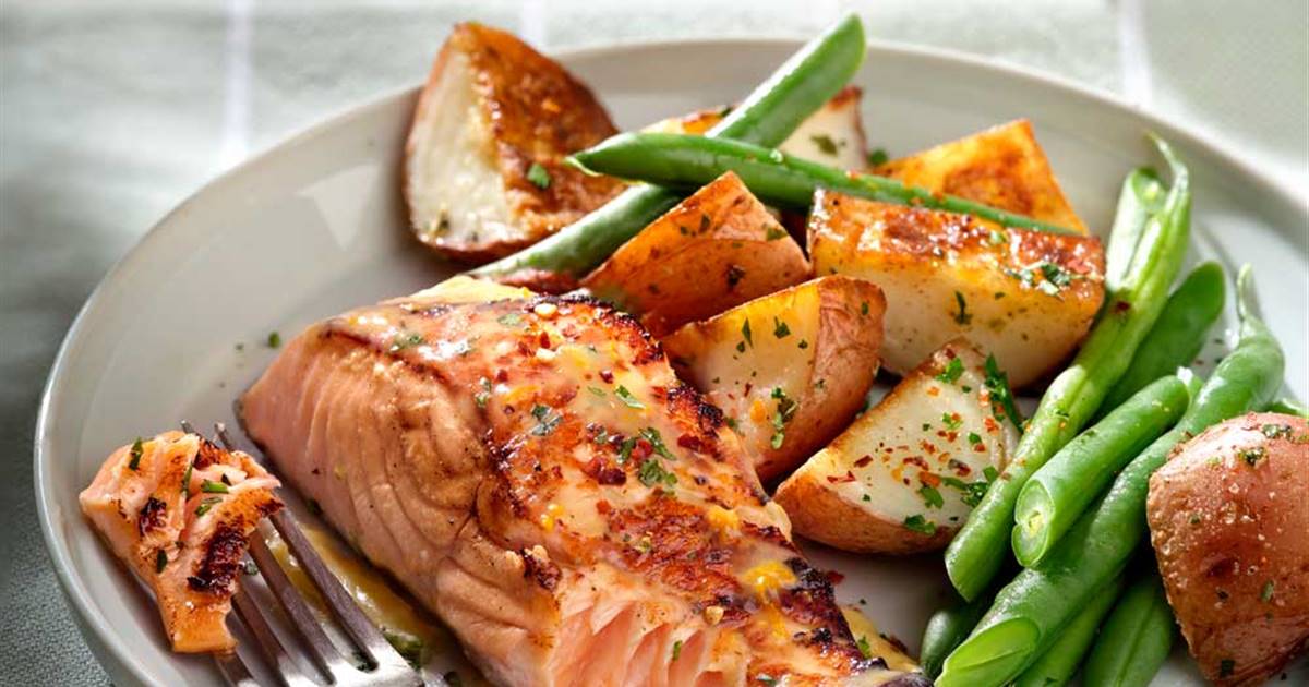 Pescado a los espárragos
